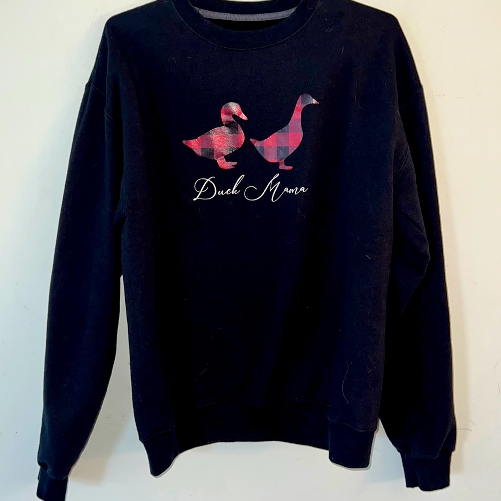 Fruit of the Loom Sweateshirt Duck Mama Sz Med